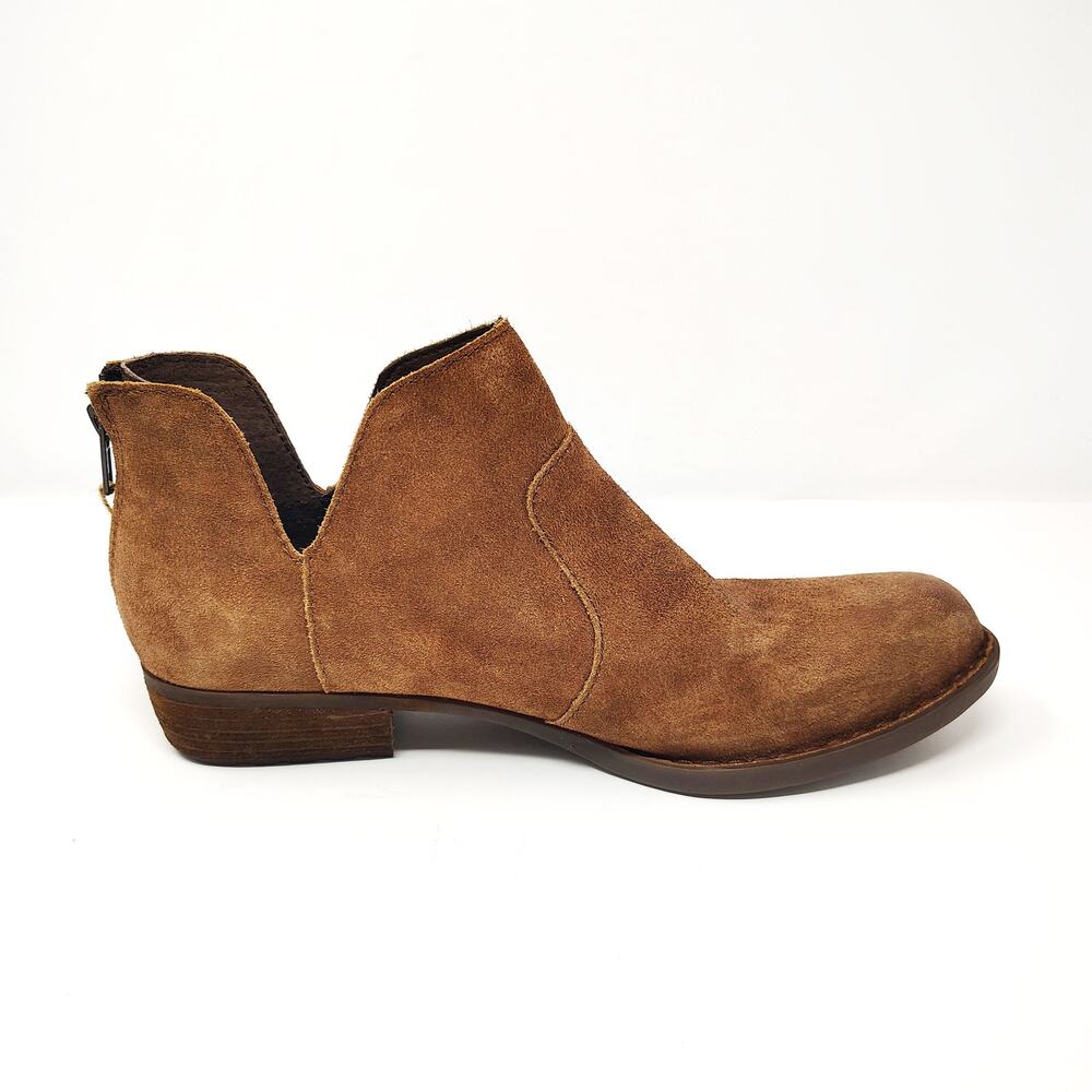 New Born Shoes Womens 11 Kerri Boots Brown Leather Distressed Ankle Boho Western - Picture 2 of 10